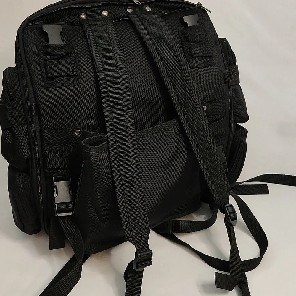 T-Bags Custom Black Convertible Travel Bag Set